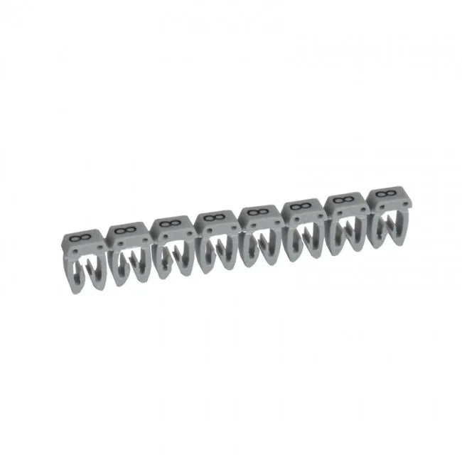 CAB 3 Identificador de cable 4-6mm² 12-10AWG Color gris Numero 8