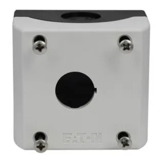 M22-I1-PG Caja Botónera 1 orificio 76.2×76.2mm color Gris entrada gland PG. IP67