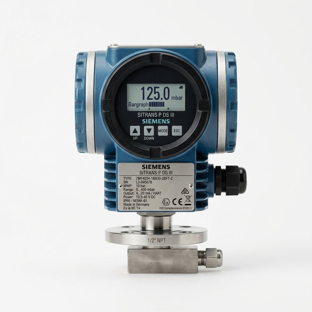 Siemens 7mf4034-1ba30-2bf7-z SITRANS P Transmisor de potencia