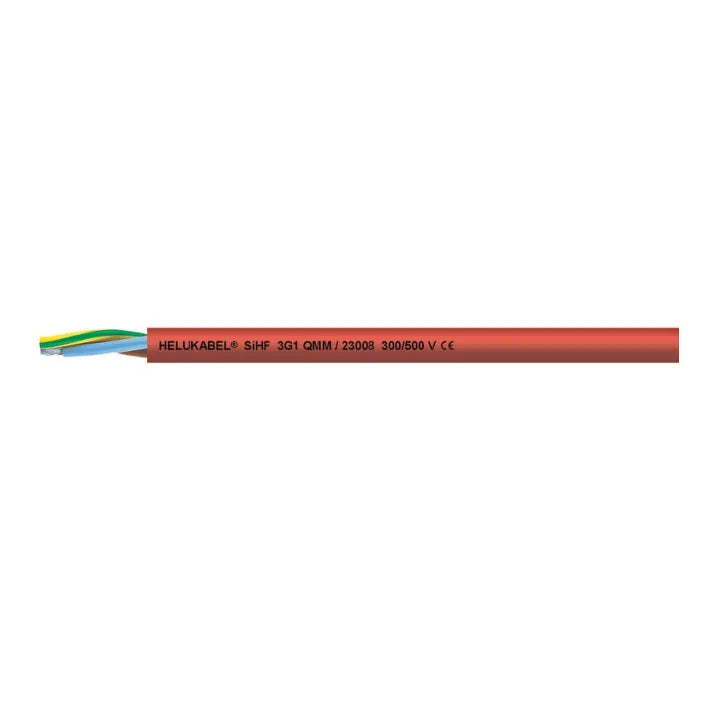 SiHF 3G1.5 Cable flexible 3×16 AWG 300/500V marrón-rojo -60°C 180°C 4000V