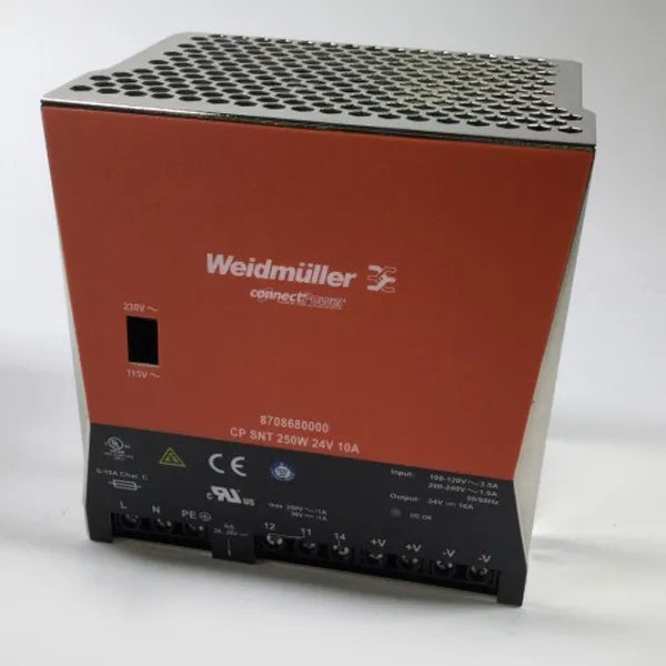 INSTA Fuente de alimentación monofásica 115-230VCA Output 250W 24VCD 10A