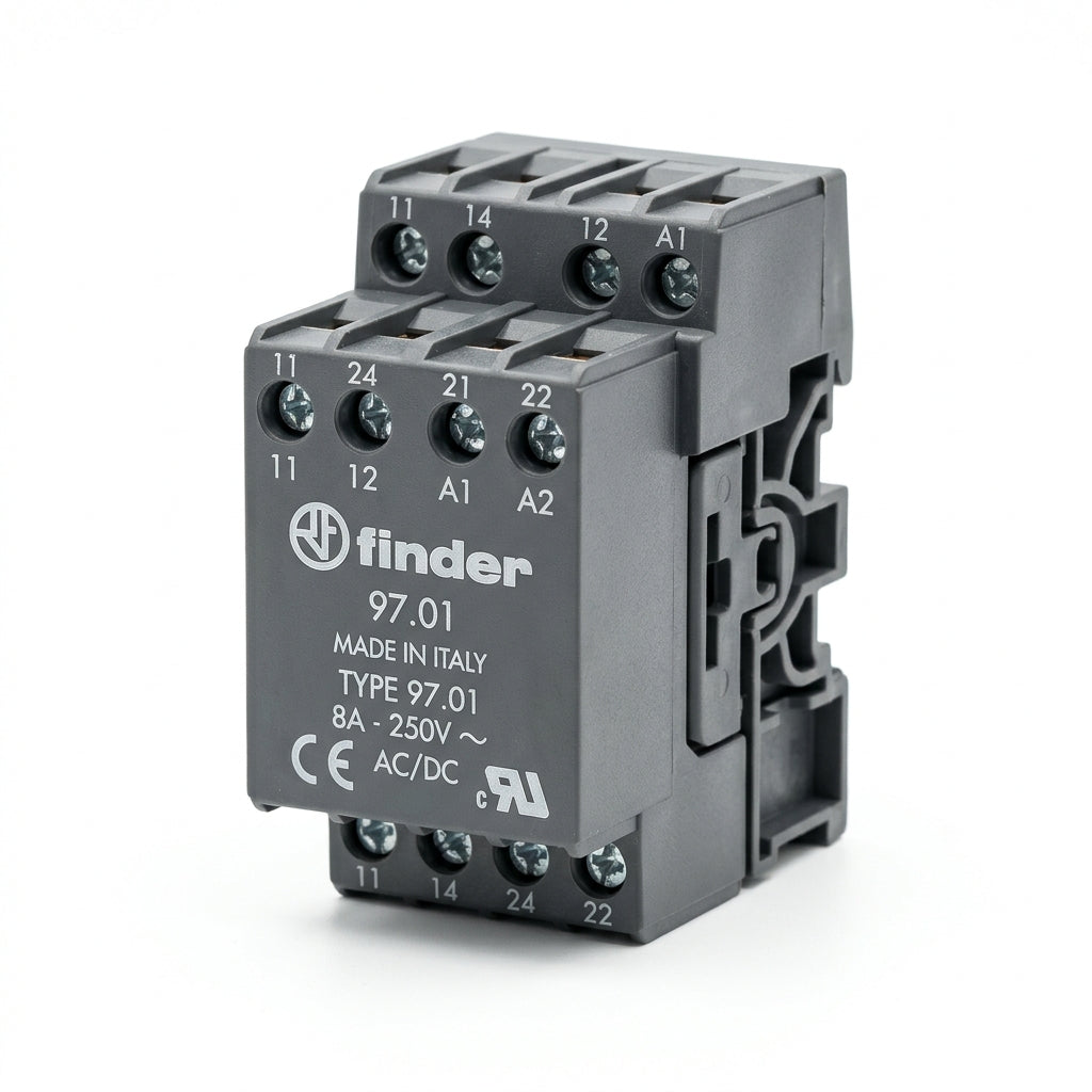 Finder 97.01 base para relevador