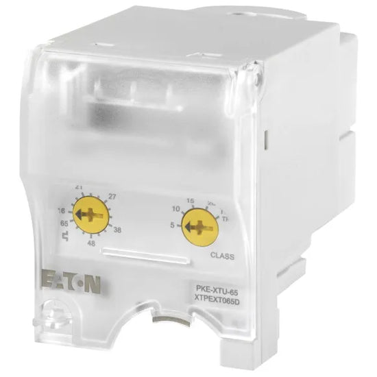 PKE-XTU-65 Unidad de disparo de guardamotor electrónico Rango 16-65A IP20.