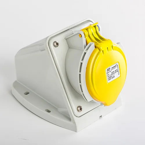 Base mural 32A 2P+T 120VCA 4h Amarillo IP44