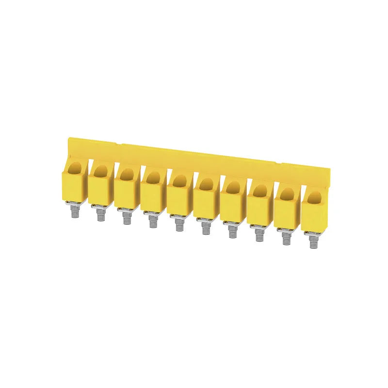 WQV 16/10 Puente atornillable amarillo de 10 polos para WDU de 16 mm²
