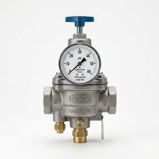 EMERSON 0–60 psi Manómetro Fisher