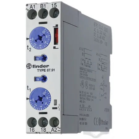 Temporizador multifunción 24-240VAC,24-48VDC 1NA1NC 8A 250V