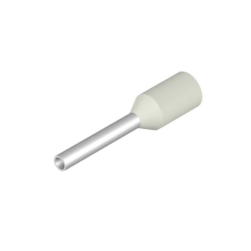 H0,5/14D W SP Terminal tipo ferrul aislado 14L 0.5mm² 20AWG DIN Blanco 100PZ