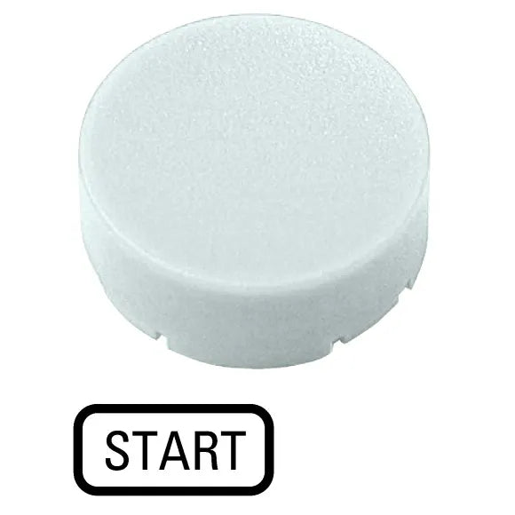 M22-XDH-W-GB1 RMQ-Titan Placa para Botón Diseño-Saliente color Blanco -START-