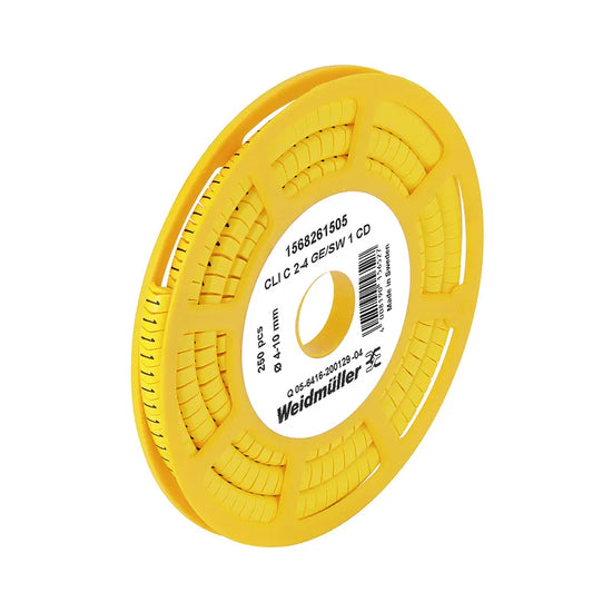 CLI C 2-4 GE/SW 1 CD Señalizador de cable en rollo 14-6AWG -1- Amarillo 250Pz