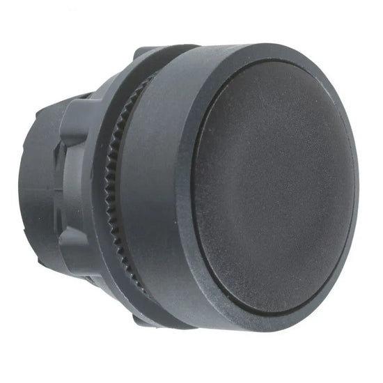 BOTON PULSADOR NEGRO PLASTICO 22MM TD2