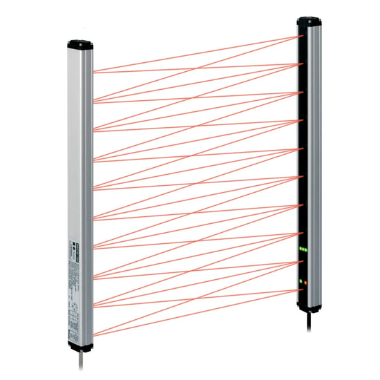 BWC40-04H Sensor de área tipo haz cruzado paso de 40mm 4Haces 120mm 12-24VCA NPN