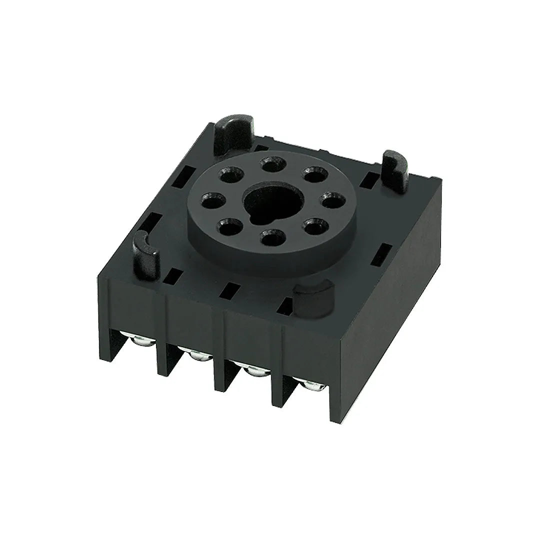 PG-08 Base octal para montaje en panel 8P Plástico