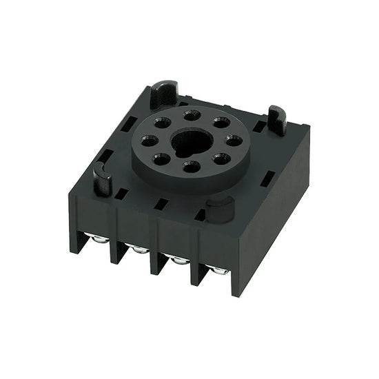 PG-08 Base octal para montaje en panel 8P Plástico