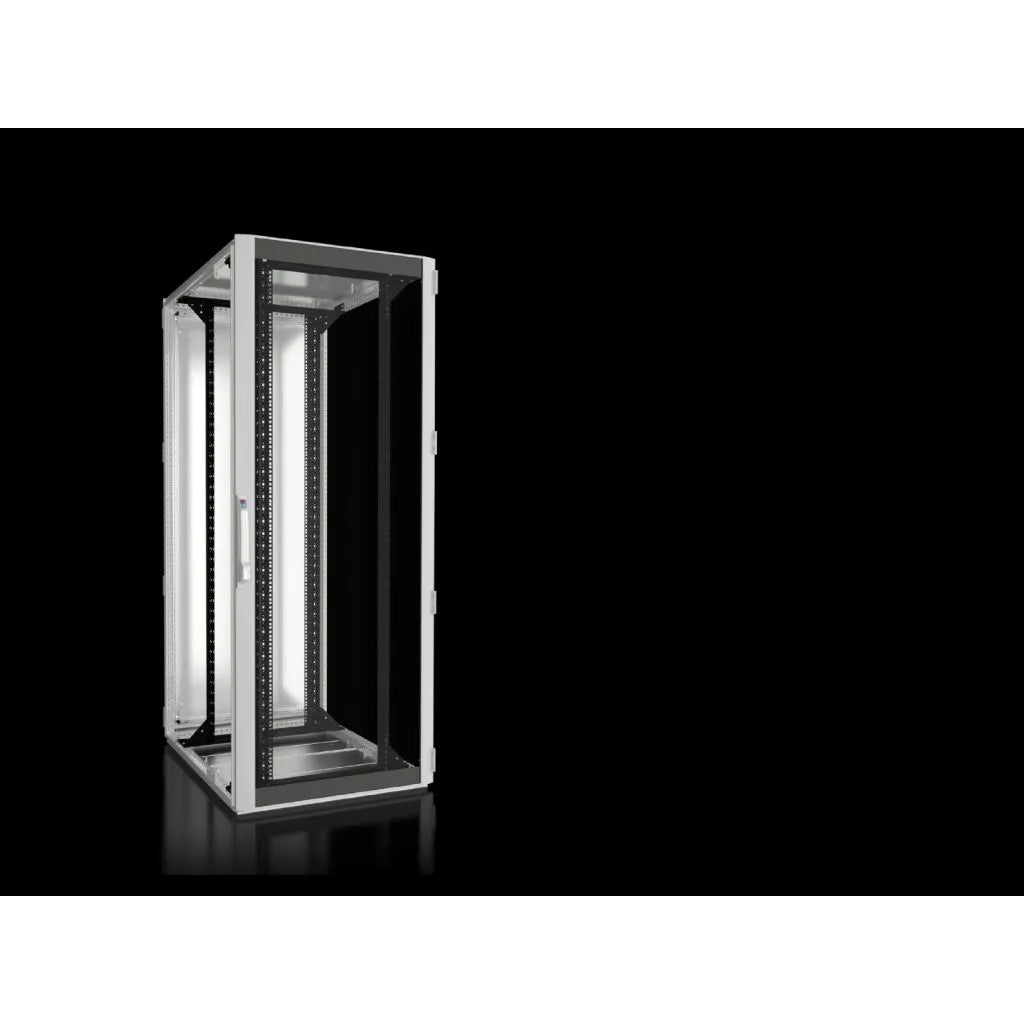 TS IT Armario de red con puerta transparente Chapa De Acero 2000Hx800Wx1000Dmm