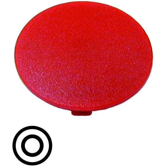 M22-XDP-R-X0 RMQ-Titan Placa para Botón tipo Hongo Rojo Símbolo -0-