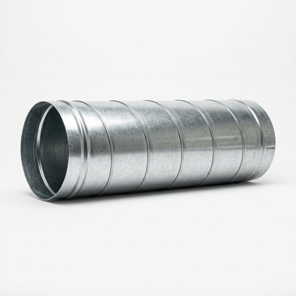 FESTO Ductos Redondos para Aire - RedoDucto 10"Ø MXDRE-004 x 91.5 cm de Longitud, Reforzado, Galvanizado, C.24, Unión Cople/Niple