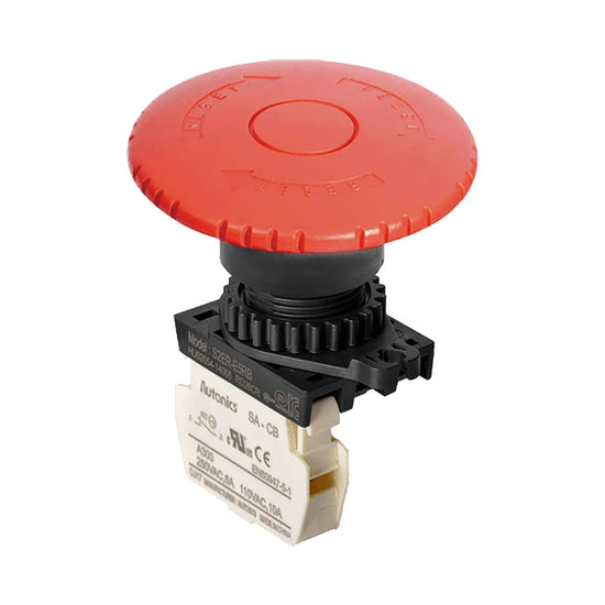 S2ER-E5RB Paro emergencia cabezal corto D60 22mm girar para liberar 1NC