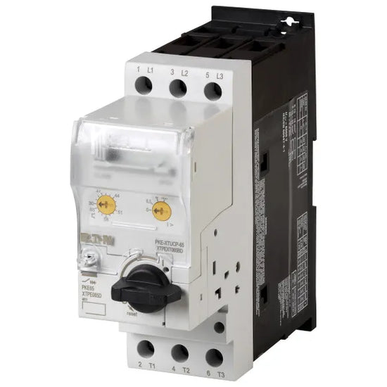 PKE65/XTU-65 Guardamotor electrónico completo diseño de maneta Rango 16-65A IP20