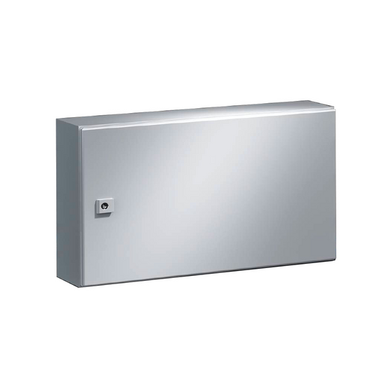 AE Gabinete mural de chapa de acero 1P 380Hx600Wx210Dmm RAL7035 IP66 NEMA 4