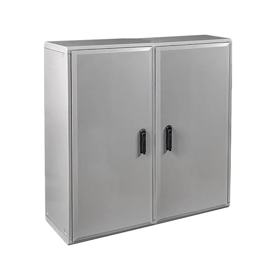GLASS Gabinete mural de poliester 1P 1250Hx1000Wx420Dmm RAL7035 IP66