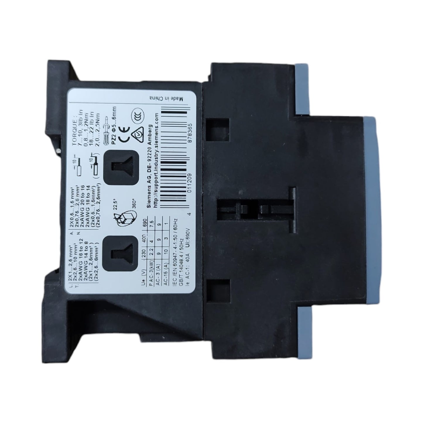 Siemens 3RT6023-1AG20 Contactor Sirius