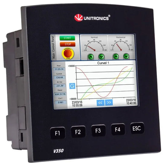 PLC+HMI 3.5” LCD TFT 320x240px 8DI  2D/AI 8DO (Relé), 6AO Rele