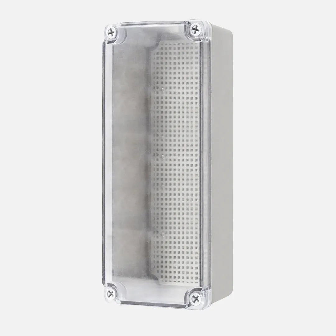 Caja de distribucion sobrep. p. trans. c/plat. 250HX80WX85Dmm Plastic PC IP67