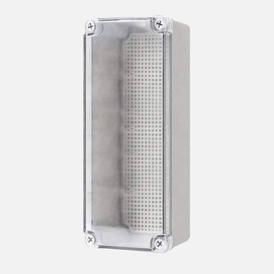 Caja de distribucion sobrep. p. trans. c/plat. 250HX80WX85Dmm Plastic PC IP67