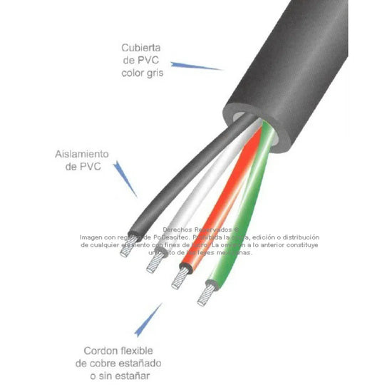 Cable control ARSA 3×6 cobre suave 90°C 600V