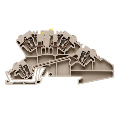 ZDL 2.5/TR/DU Clema seccionable 2-Pisos 2.5mm² 26-12AWG 400VCA Beige