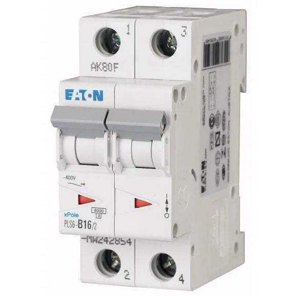 PLS6-B16/2-MW Xpole Interruptor termomagnético (ITM) 2P 16A 6kA Curva B