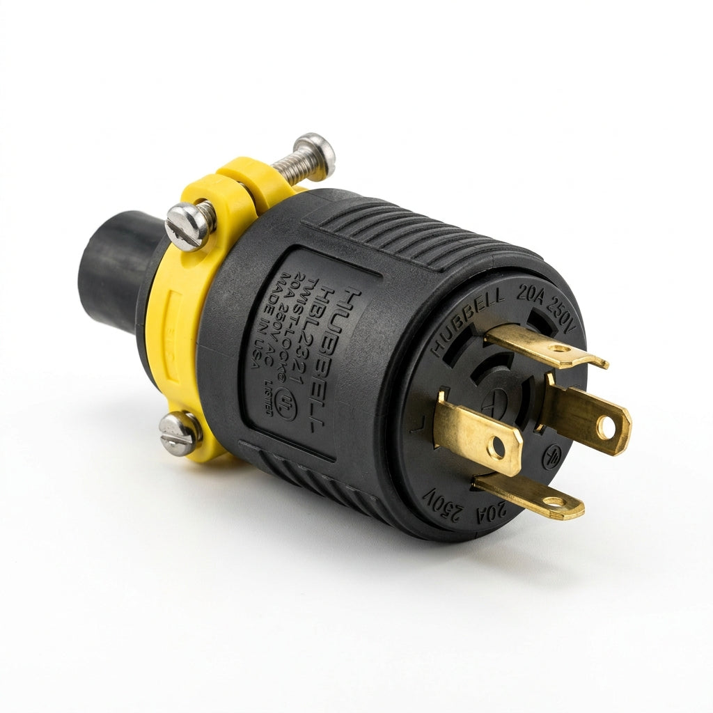 Hubbell HBL2321 enchufe de bloqueo