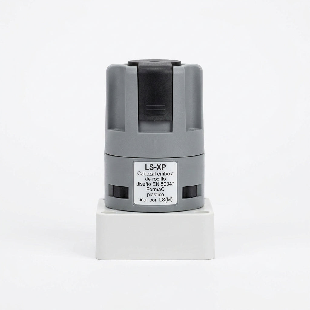 LS-XP Cabezal embolo de rodillo diseño EN 50047 FormaC plástico usar con LS(M)