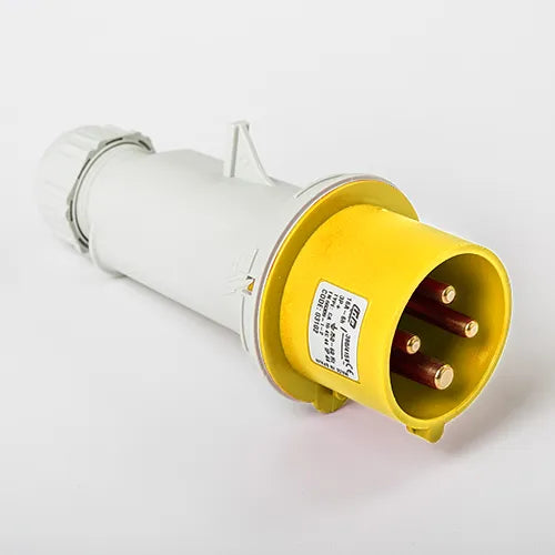 Clavija aérea 16A 3P+T 120VCA 4h Amarillo IP44