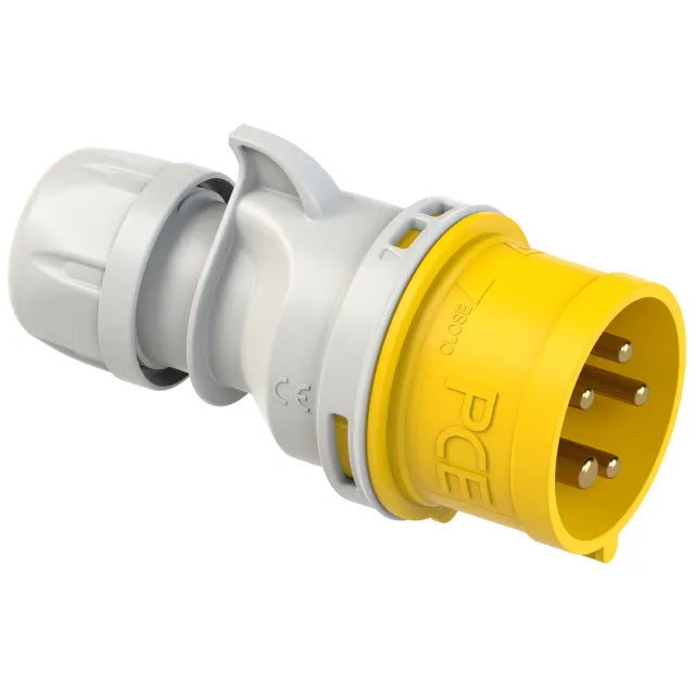 1103 Clavija aerea 3P+N+T 4H 16A 110V IP44 Amarillo