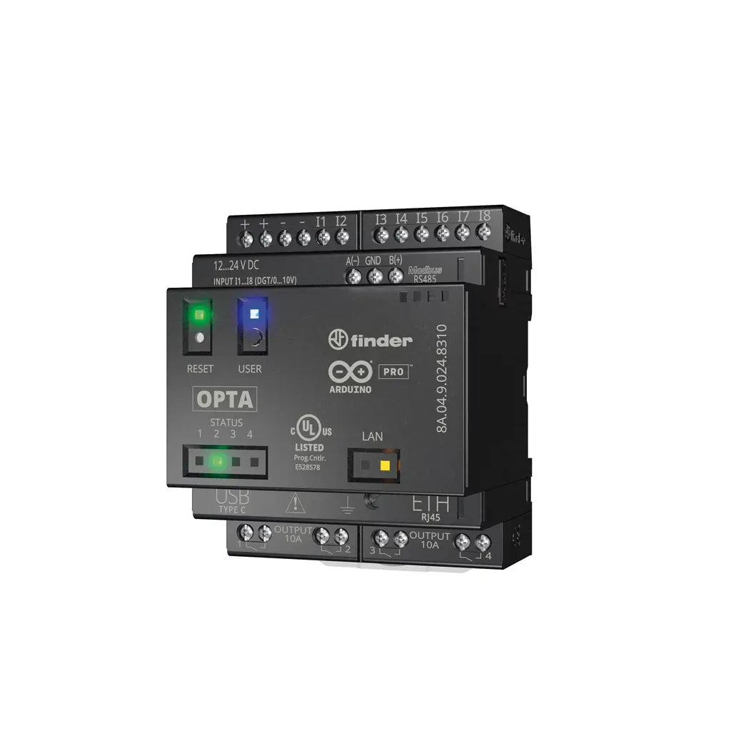 Opta Lite Relé USB, RJ45, Modbus TCP/IP 8D/AI 4DO (relay) 12-24VCD