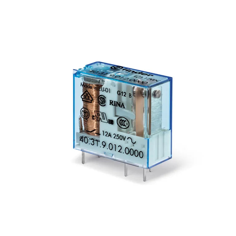 Relevador para circuito impreso 5 pines 48VCD 1CO 1NA1NC AgNi 10A 250V