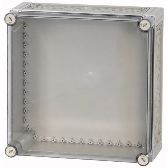 CI44E-150 Caja con tapa transparente y perforaciones 375Hx375Wx175D IP65