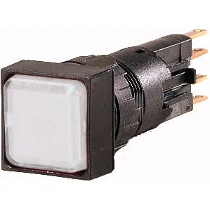 Q25LF-WS/WB RMQ16 luz piloto cuadrado 25X25mm Plano C/foco 16mm Blanco
