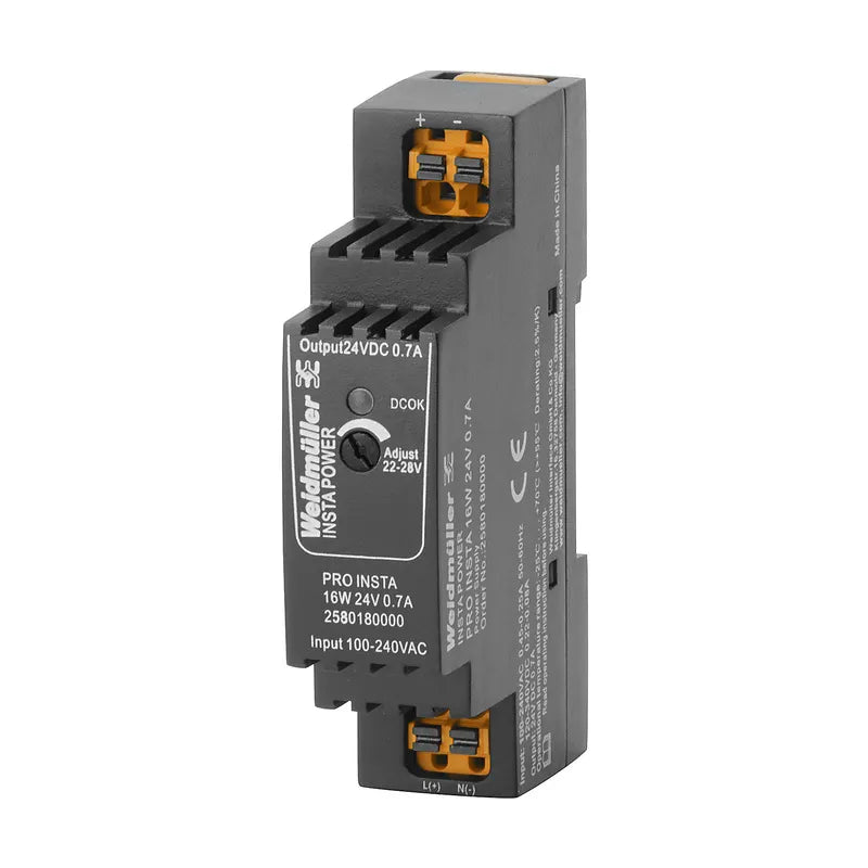 PRO INSTA Fuente de alimentación monofásica 100-240VCA Output 16W 24VCD 0.7A