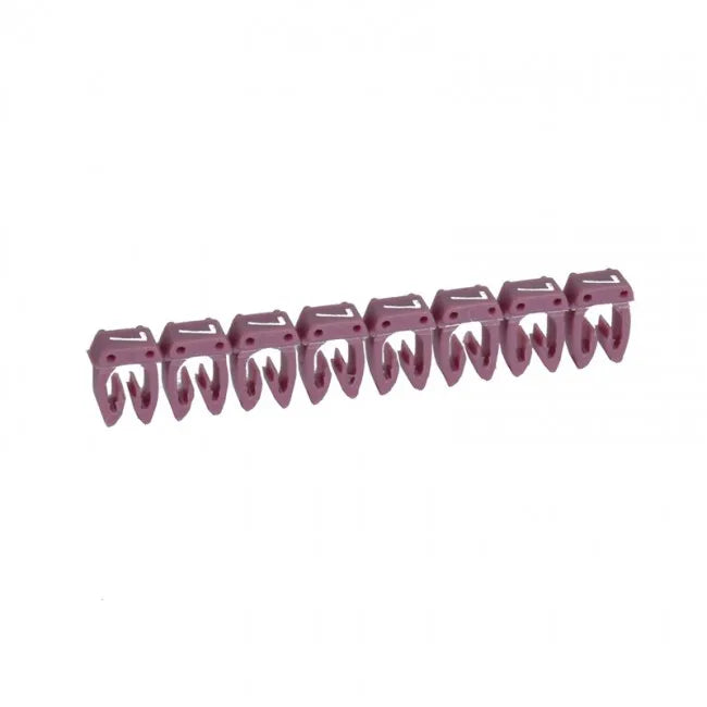 CAB 3 Identificador de cable 1.5-2.5mm² 16-14AWG Color violeta Numero 7