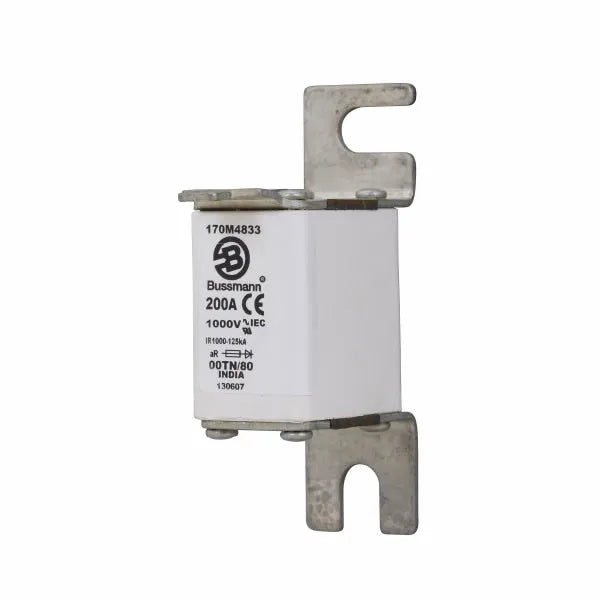 FUSIBLE ULTRA RAPIDO CUADRADO TAMAÑO 00 aR 200A 1000V 125KA 00TN/80 TIPO T