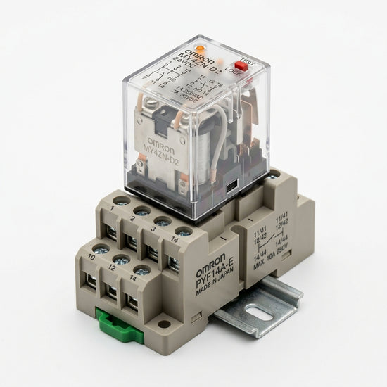 Omron My4zn-d2+pyf14a-e unidad modular relé + base