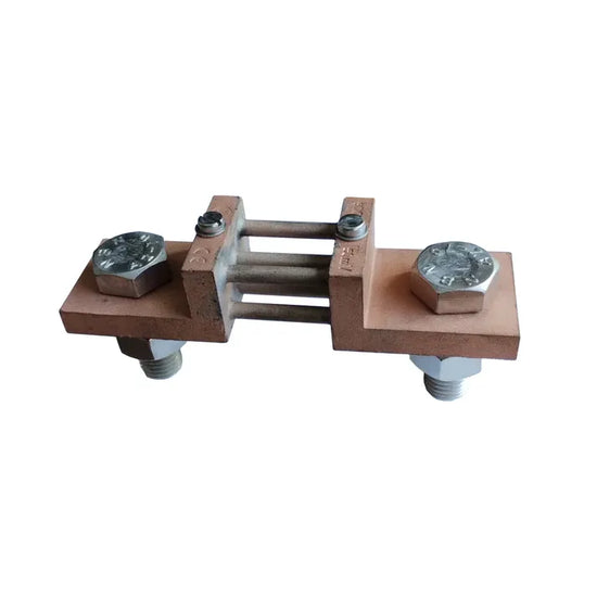 Resistencia Shunt SACI 500A 50mV dimensiones 40x145x80mm