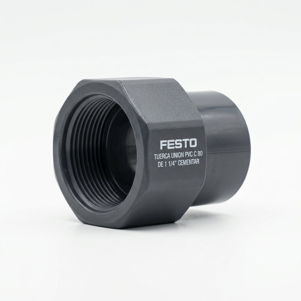 FESTO TUERCA UNION PVC C 80 DE 1 1/4" CEMENTAR