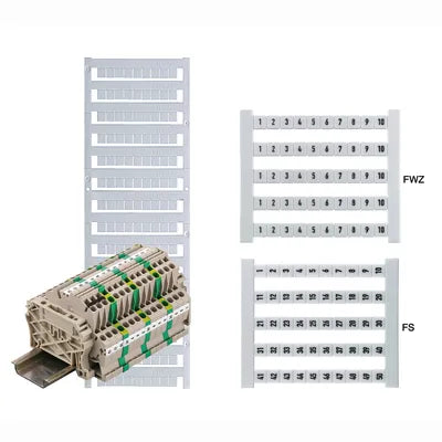DEK 5 FSZ 41-50 Etiquetas para clema 5Hx5Wmm 41-50 xlinea Vertical 50Pz