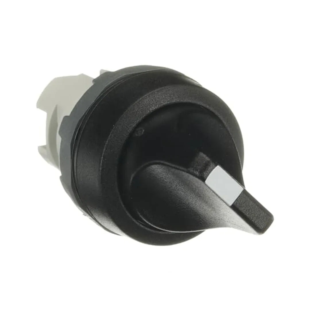 M2SS2-10B Selector maneta corta de 2 posiciones mantenido No iluminado Negro