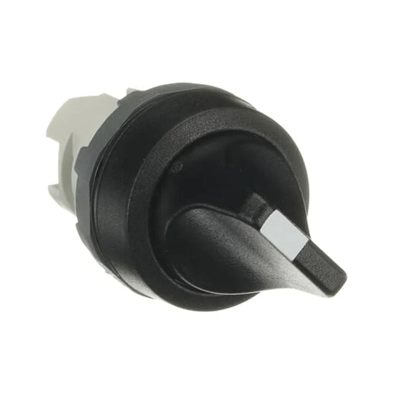 M2SS2-10B Selector maneta corta de 2 posiciones mantenido No iluminado Negro