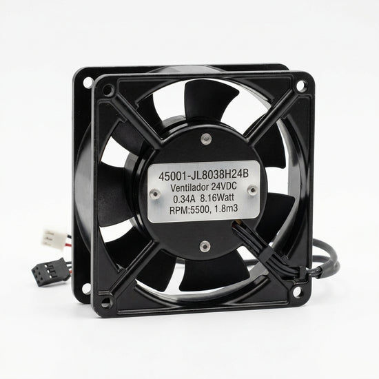 45001-JL8038H24B Ventilador 24VDC 0.34A 8.16Watt RPM:5500, 1.8m3 80X80X38mm